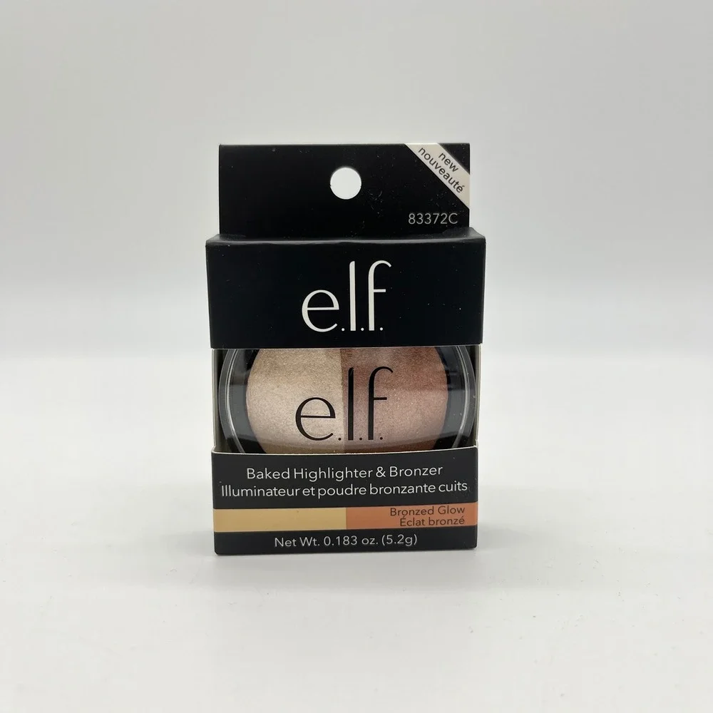 ELF Baked Highlighter‎ Bronzer Duo Bronzed Glow 83372C  DISCONTINUED NOS Make Up